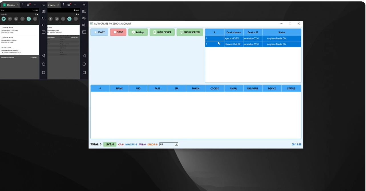 Source code Tool Reg Account (Python+UI)